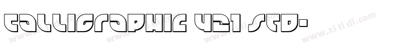 Calligraphic 421 Std字体转换